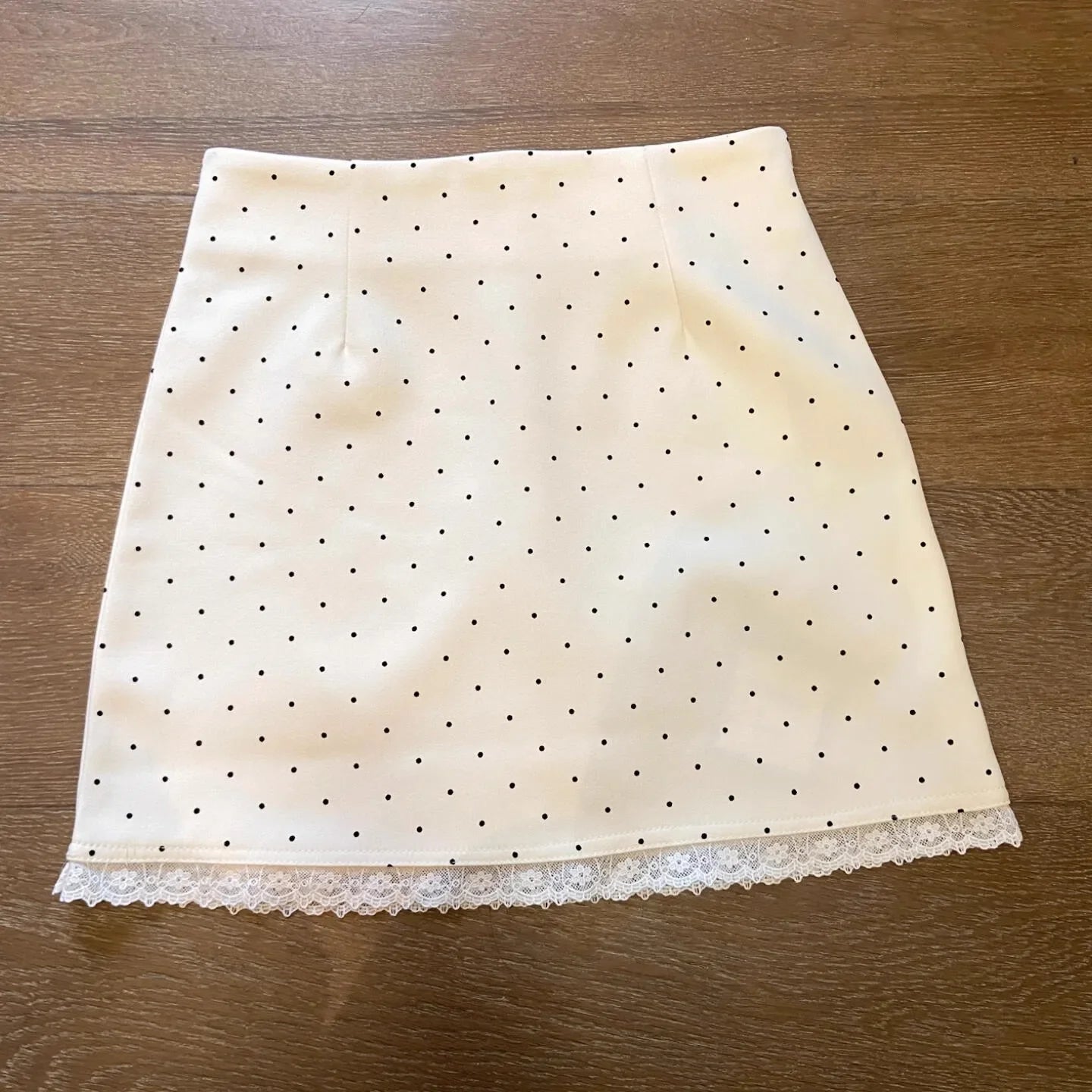Korean Style High Waist Polka Dot Lace Half Skirt Women's Spring Summer New Anti-Light Slim A- Line Wrap Body Skirt