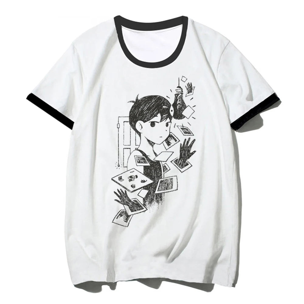 Omori top women funny tshirt female streetwear clothes